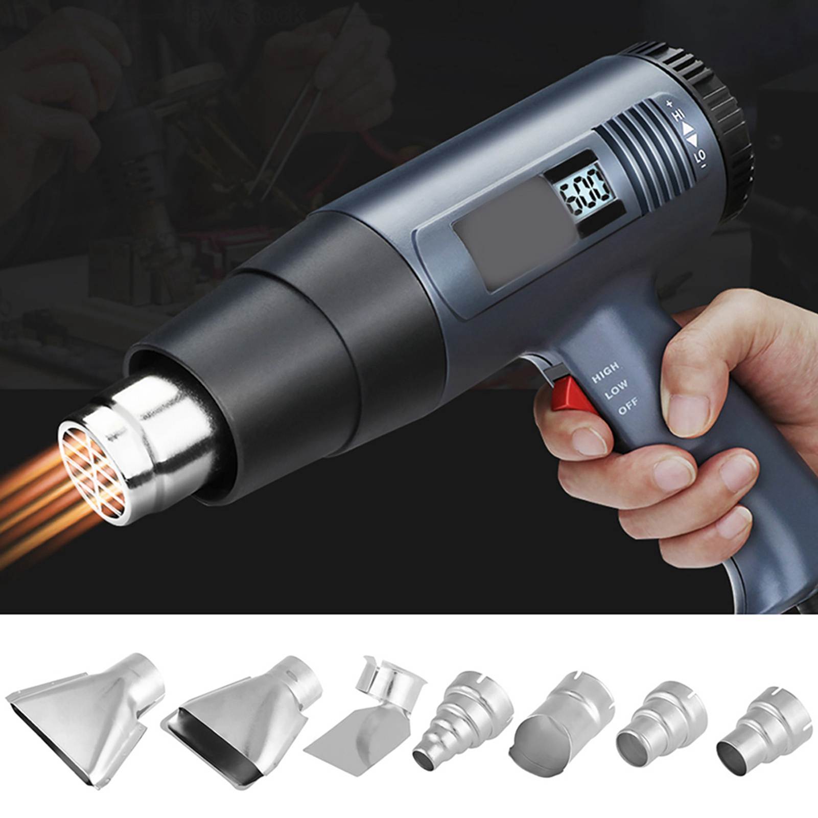 Heat Gun Embossing - 7pcs Heat Gun Nozzles Kit -