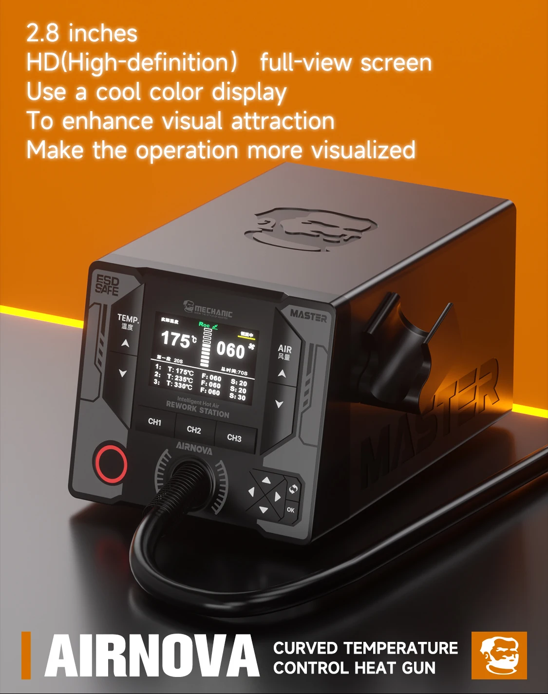 MECHANIC AIRNOVA Intelligent C - Heat Gun Embossing 评论和价格