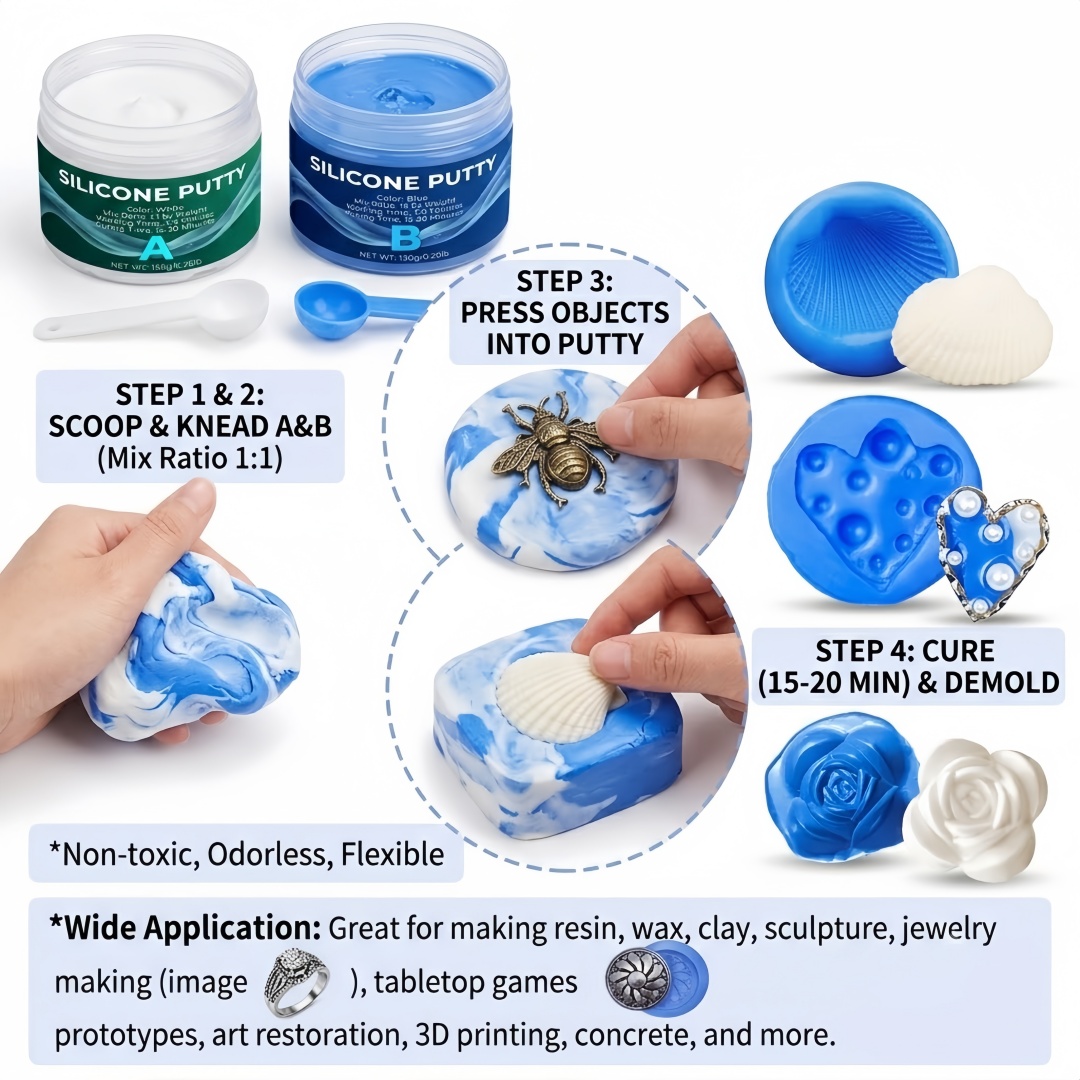 Silicone Putty Mold Making Sup - Candle Mold Silicone 评论和价格