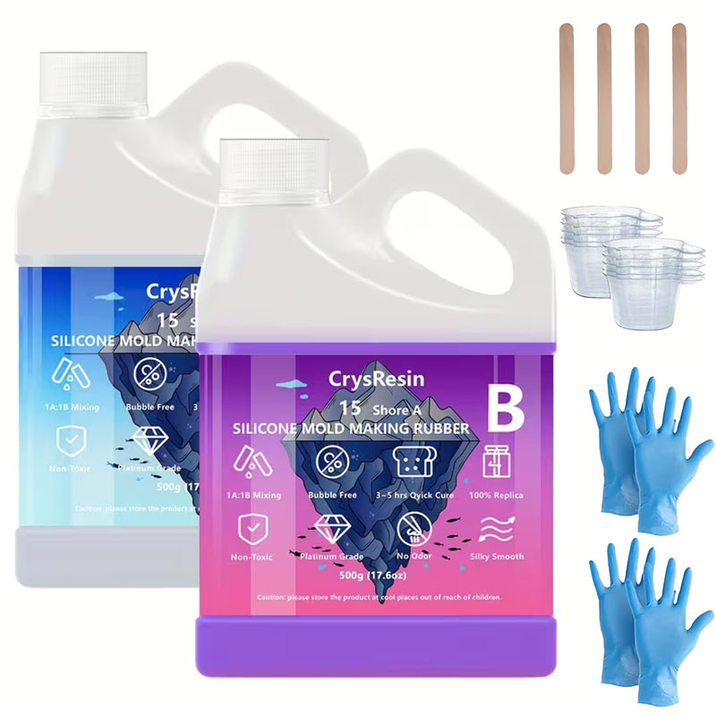 500ml 2 Bottles Liquid Silicon - Candle Mold Silicone 评论和价格