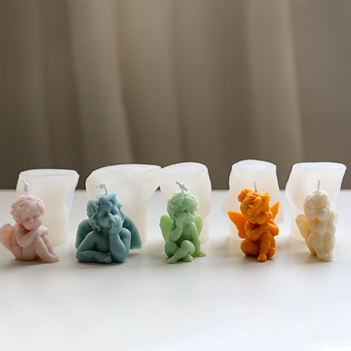 3D Lovely Angel Kids Candle Si - Candle Making For Kids 评论和价格