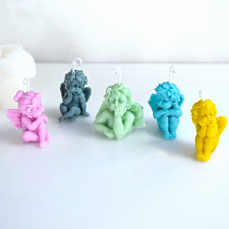 3D Lovely Angel Kids Candle Si - Candle Making For Kids 评论和价格