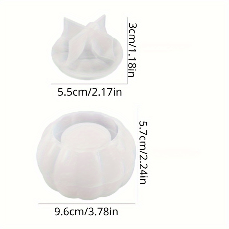 2pcs Pumpkin Jar Silicone Mold - Candle Mold Silicone 评论和价格
