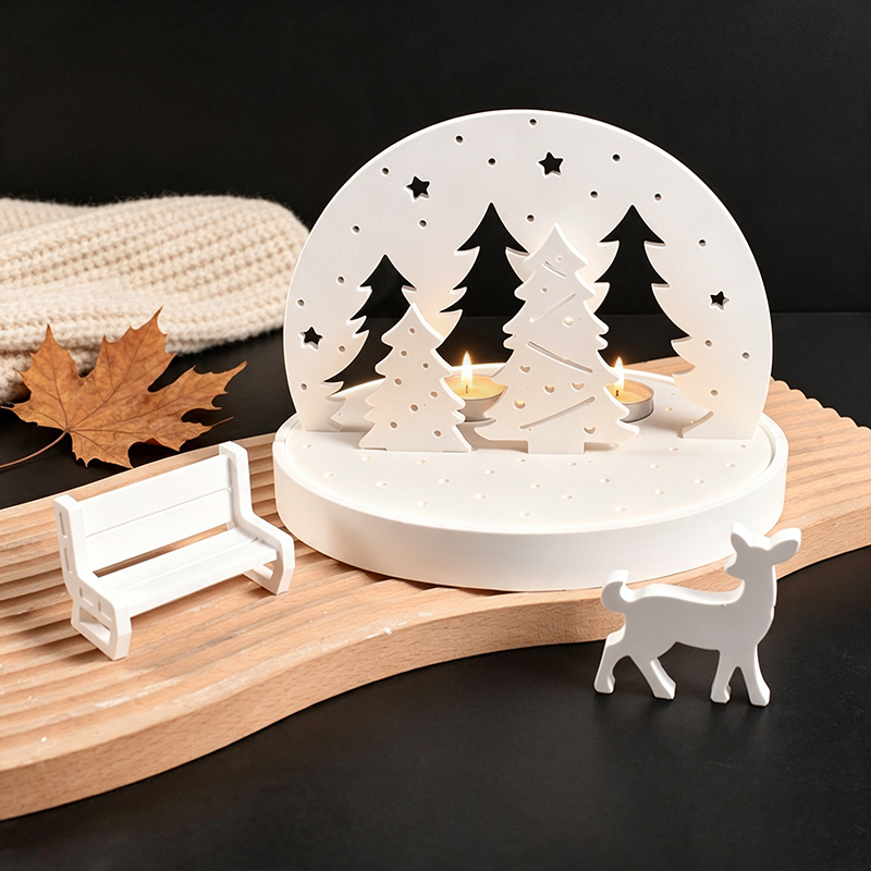 Christmas Elk Tealight Candle  - Candle Mold Silicone 评论和价格