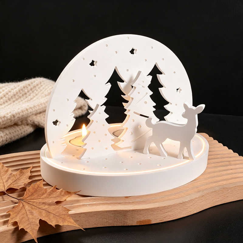 Christmas Elk Tealight Candle  - Candle Mold Silicone 评论和价格