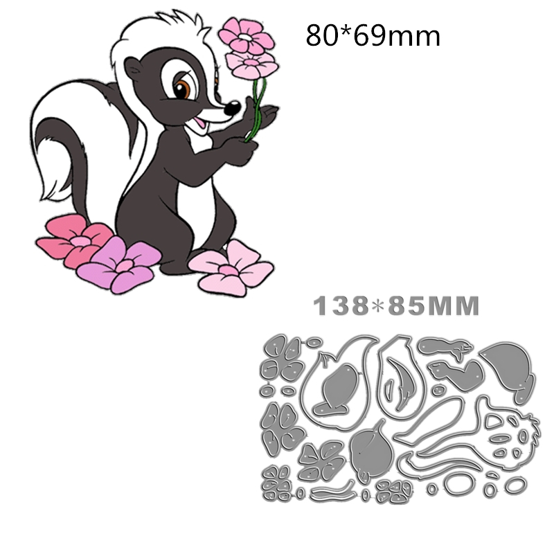 New Cartoon Skunk Girls Metal  - Candle Making For Kids 评论和价格