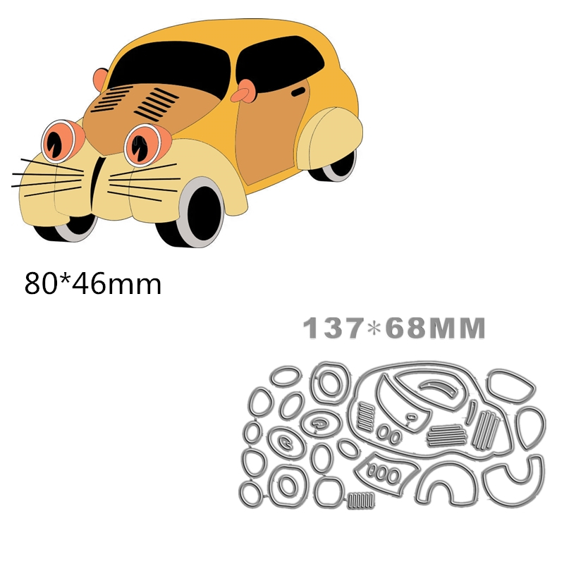 New Cartoon Cat Car Metal Cutt - Candle Making For Kids 评论和价格
