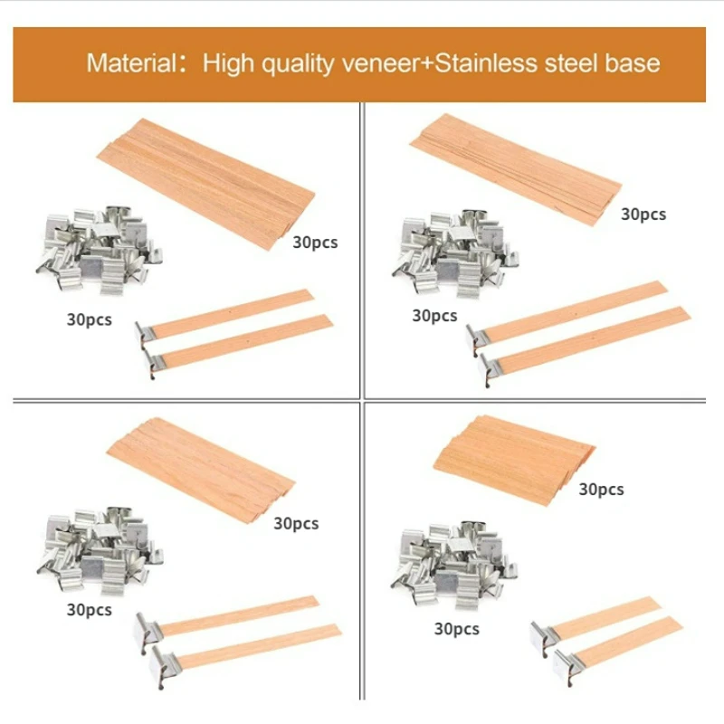 30pcs High Quality Wooden Cand - Candle Making Kit Beeswax 评论和价格