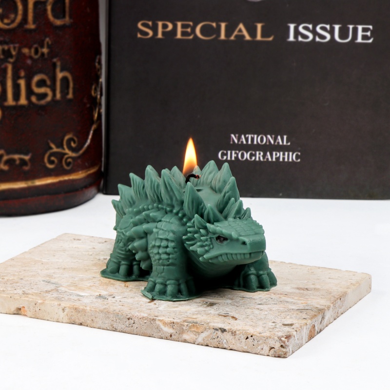 3D Spiked Dinosaur Silicone Ca - Candle Making For Kids 评论和价格