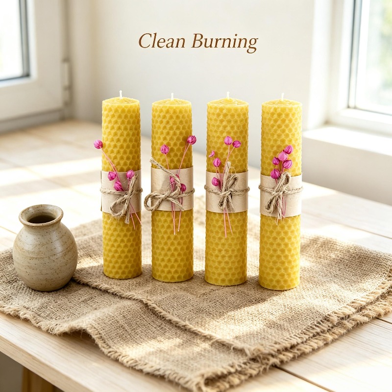 4pcs Handmade Rolled Beeswax P - Candle Making Kit Beeswax 评论和价格