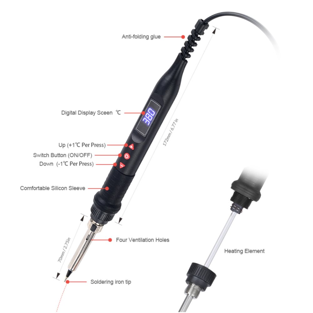 JCD 750W Micro Heat Gun Rework - Heat Gun Embossing 评论和价格