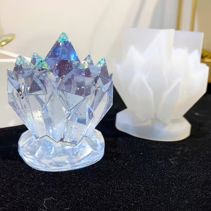 1pcCrystal Cluster Decorative  - Candle Mold Silicone 评论和价格