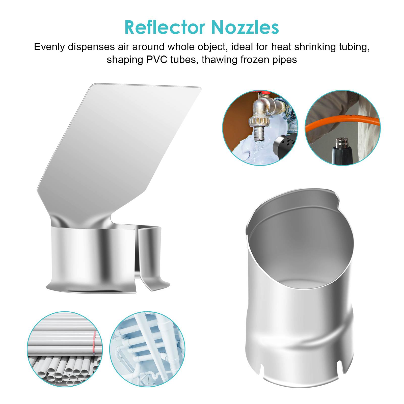 7pcs Heat Gun Nozzles Kit - 35 - Heat Gun Embossing 评论和价格