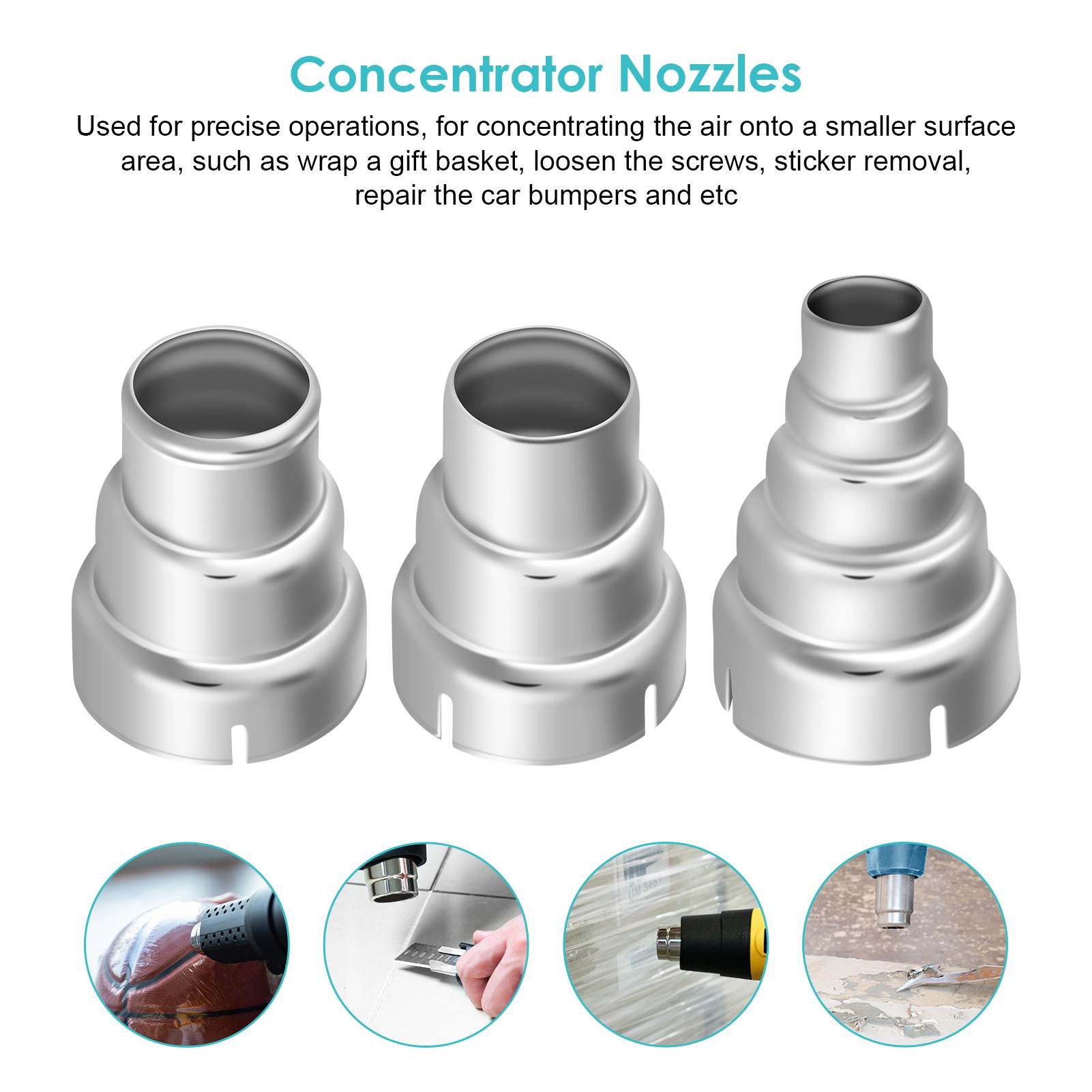 7pcs Heat Gun Nozzles Kit - 35 - Heat Gun Embossing 评论和价格