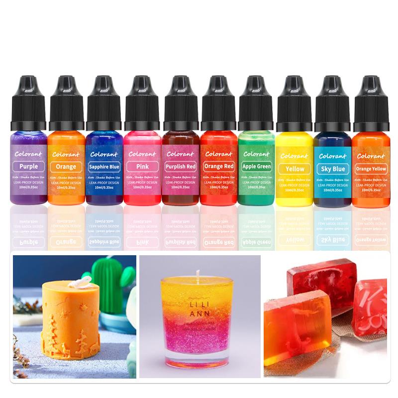 20 Colors 10ml Candle Wax Pigm - Candle Making Kit Beeswax 评论和价格