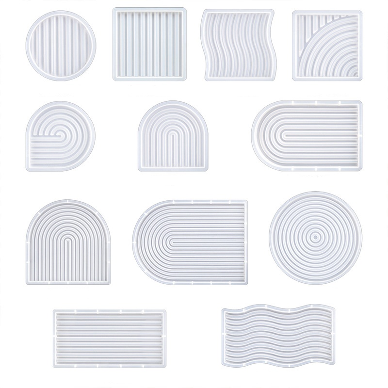 DIY Striped Wave Tray Mold For - Candle Mold Silicone 评论和价格
