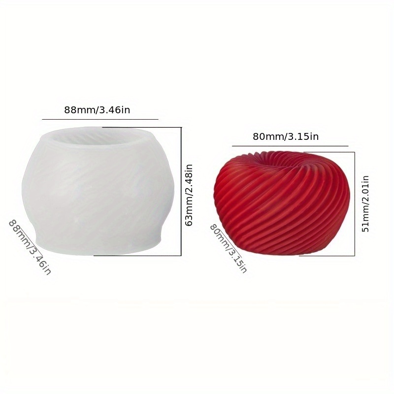 A trendy red apple silicone mo - Candle Mold Silicone 评论和价格