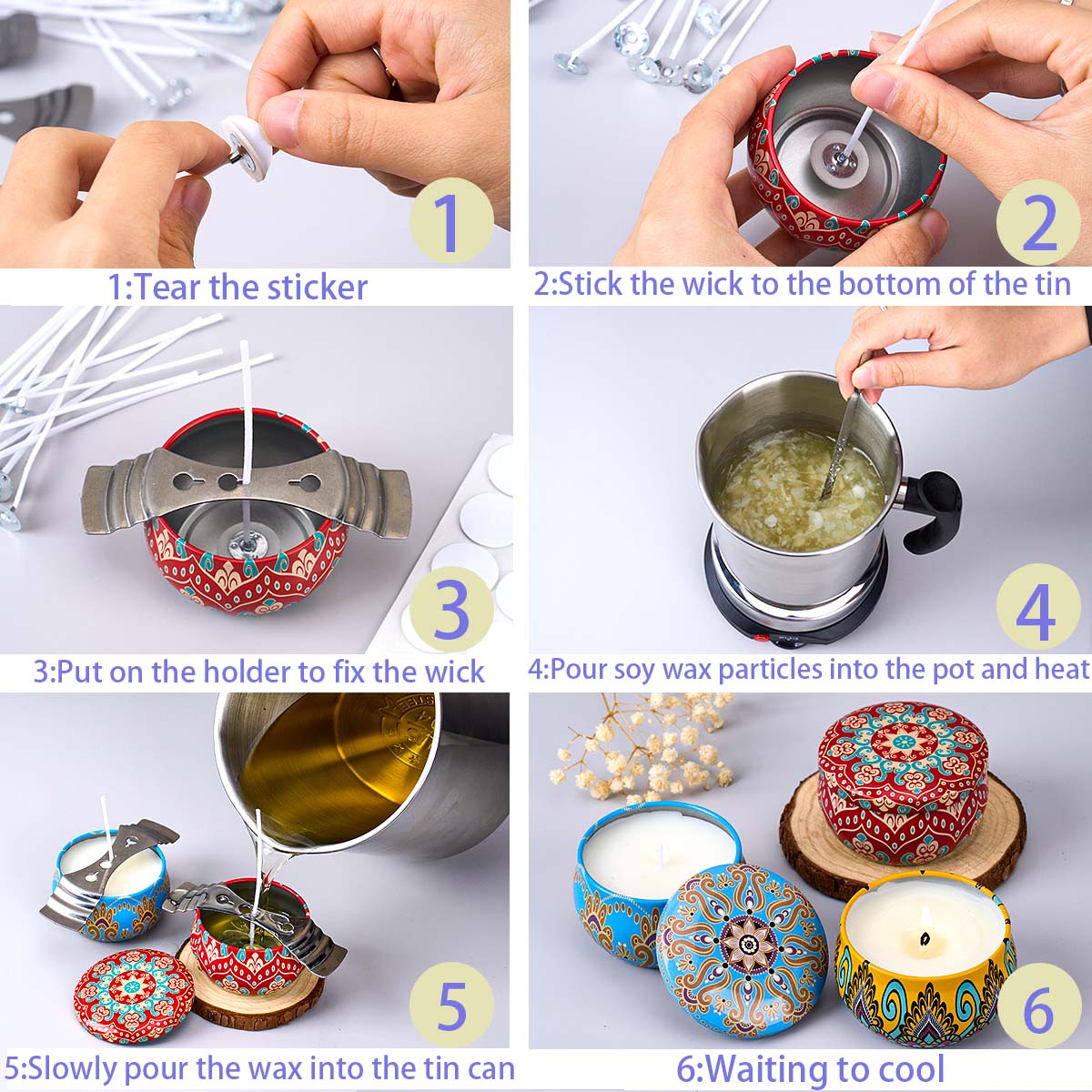 DIY Scented Candle Making Tool - Candle Making Kit Beeswax 评论和价格